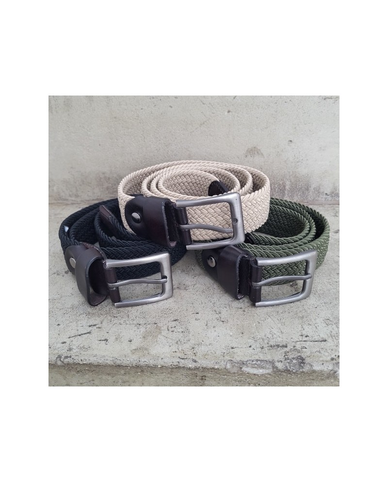 Ceinture élastique et cuir