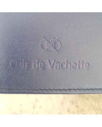 Porte carte double cuir