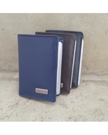 Porte carte double cuir