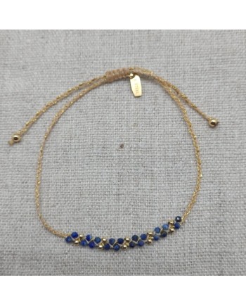 Bracelet perles tressées colorées