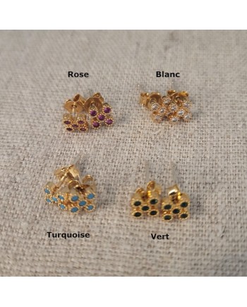 Boucles d'oreilles puces brillantes