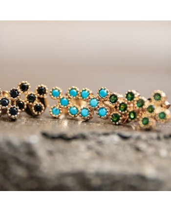 Boucles d'oreilles puces brillantes