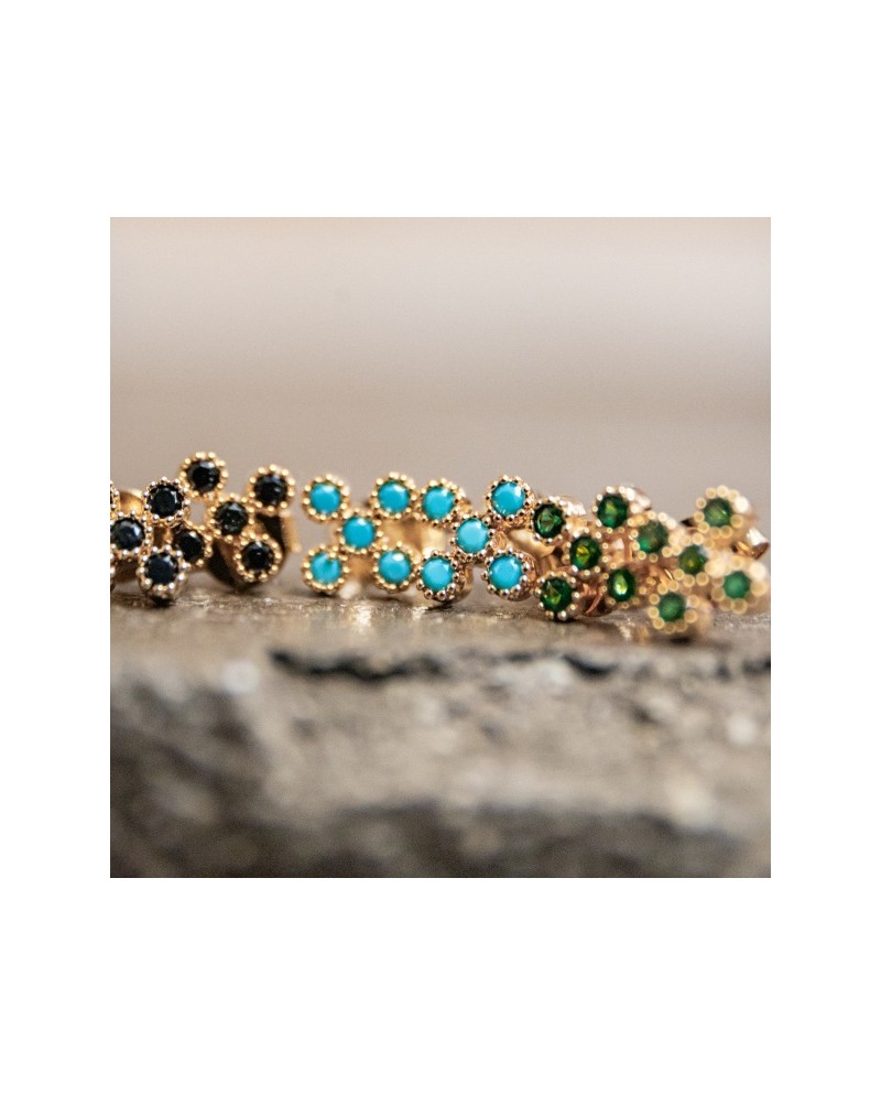 Boucles d'oreilles puces brillantes