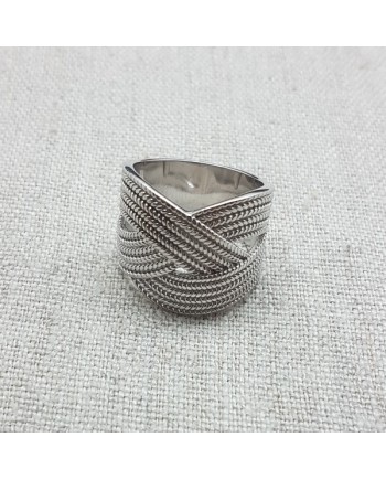 Bague tressée Argent ou Plaqué Or