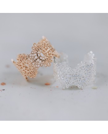 Bague dentelle Argent ou Plaqué Or