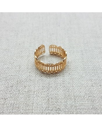 Bague ajourée Argent ou Plaqué Or