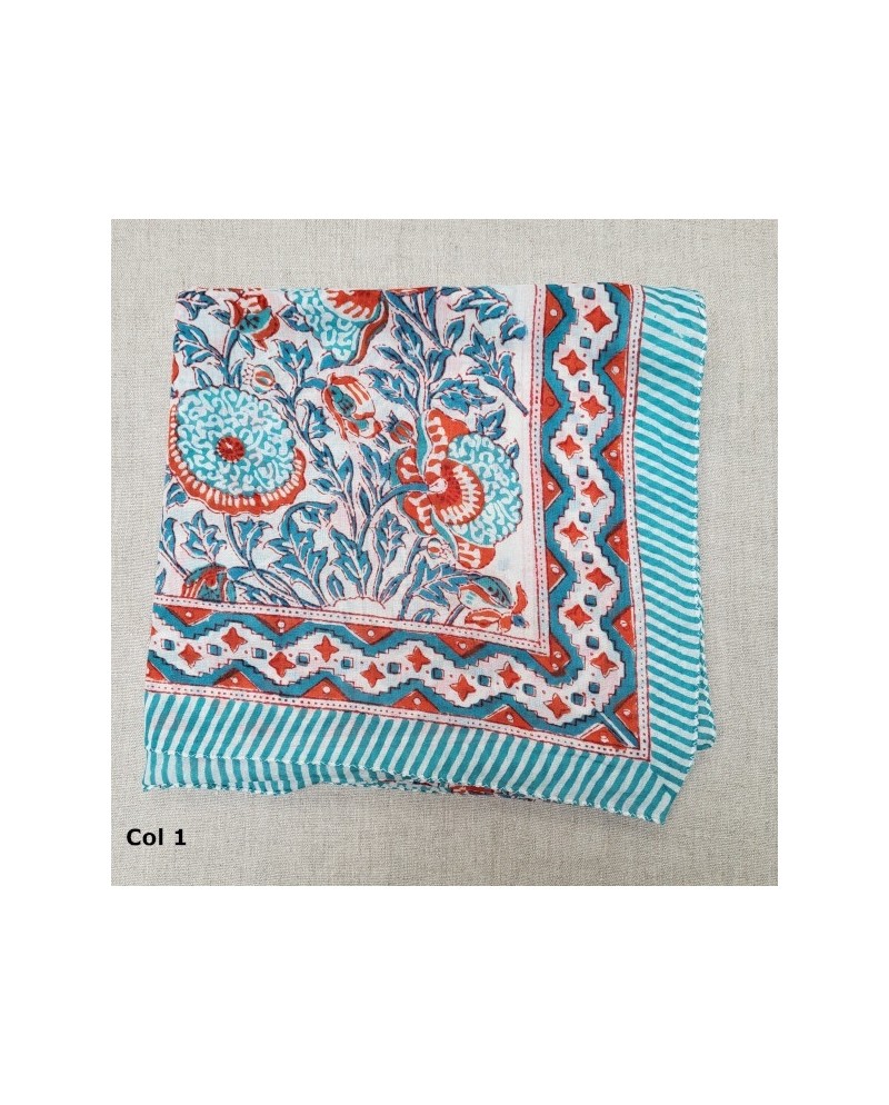Foulard carré indien petite taille