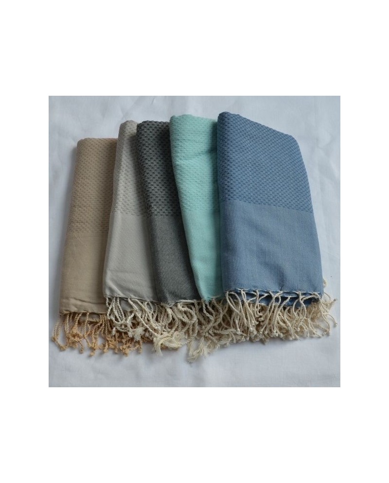 gamme de fouta nid d'abeille unie 