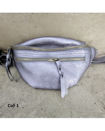 Sac Banane cuir métallisé