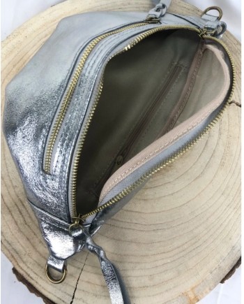 Sac Banane cuir métallisé
