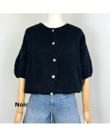 Gilet manche courte col rond