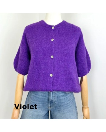 Gilet manche courte col rond