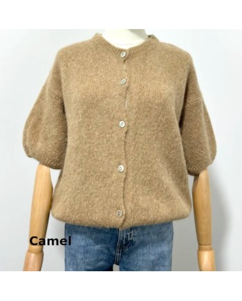 Gilet manche courte col rond