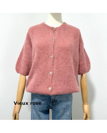 Gilet manche courte col rond