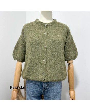 Gilet manche courte col rond