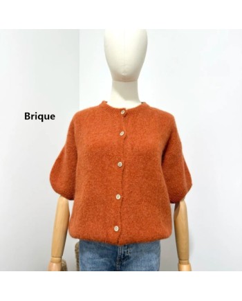 Gilet manche courte col rond