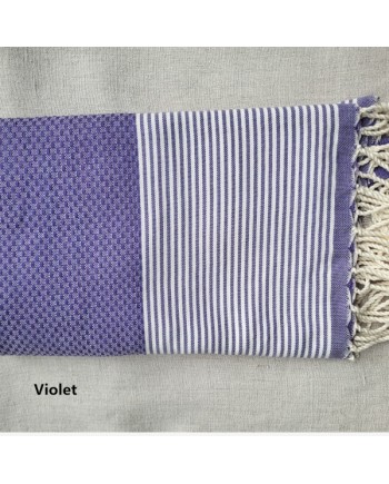 gamme de foutas nid d'abeille rayées