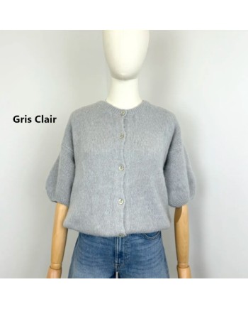 Gilet manche courte col rond