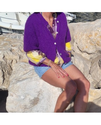 Gilet manche courte col rond