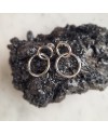 Boucle d'oreille 2 anneaux Argent