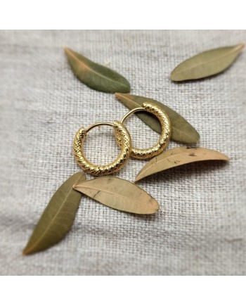 Petites créoles ciselés