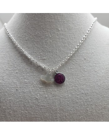 Collier religieux maille ronde et breloques