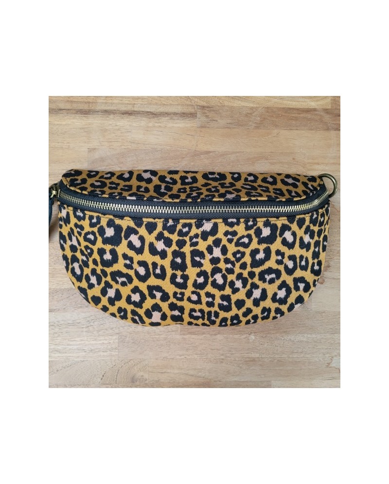 Banane Léopard Coton cuir