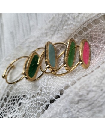 Bague Acier coloris vif