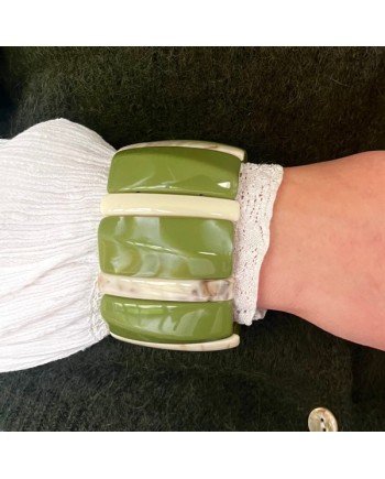 Bracelet résine large plexi