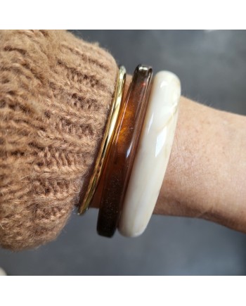 Bracelet résine large plexi