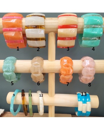 Bracelet résine large plexi