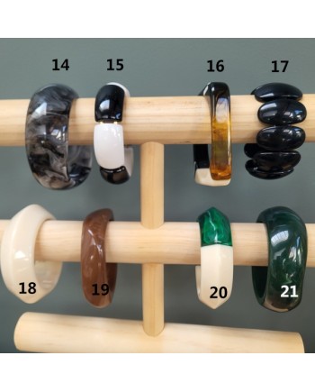 Bracelet résine large plexi