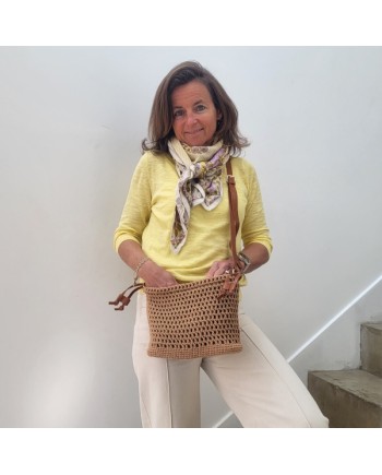 Sac seau en maille de coton