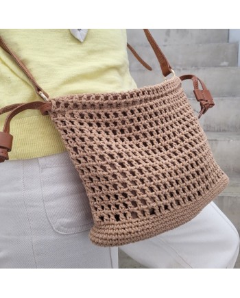 Sac seau en maille de coton