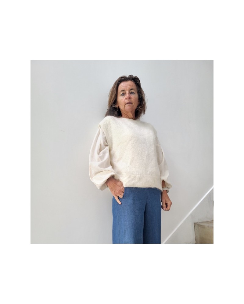 Pull Col rond Sans manche