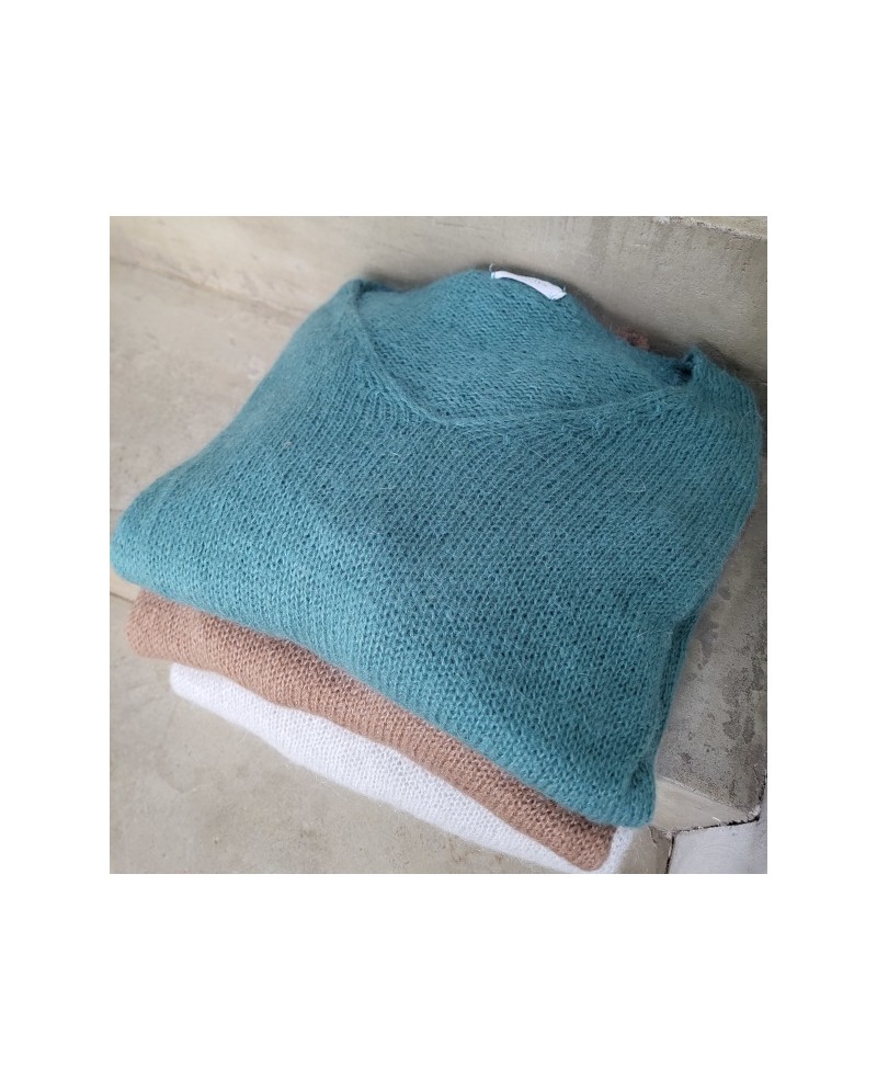 Pull col V manche longue