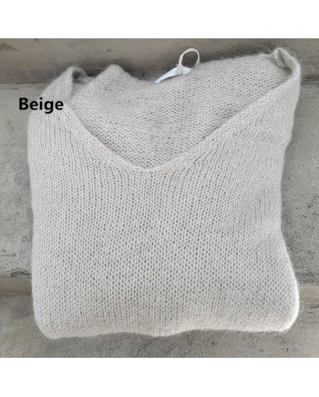 Pull col V manche longue