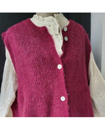 Tunique coton effet dentelle anglaise