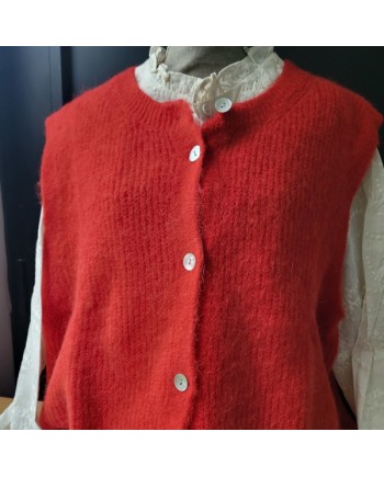 Tunique coton effet dentelle anglaise