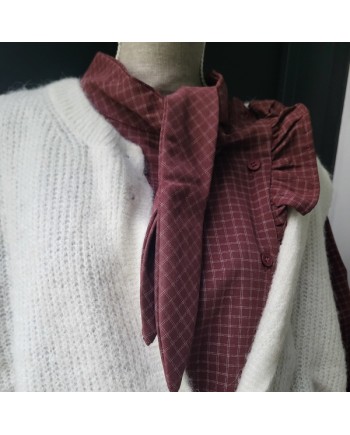 Tunique coton col lavallière