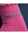 Chaussettes pailletées – Messages “Pépettes” & “Maman d’amour” | Taille unique mi-hauteur