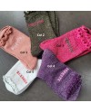 Chaussettes pailletées – Messages “Pépettes” & “Maman d’amour” | Taille unique mi-hauteur
