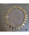 Bracelet chaîne croix plaqué Or, fine et délicate, cadeau religieux