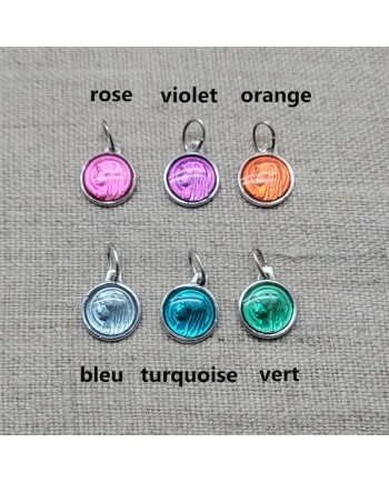 jonc religieux perlé Argent ou plaqué Or et breloques, taille ajustable