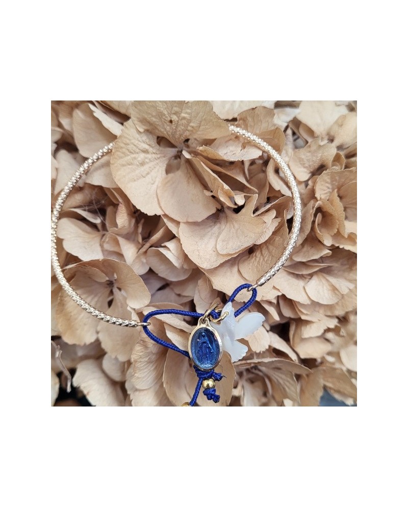 Jonc religieux plaqué or 3 microns – Fête de la Foi | Médaille & nacre