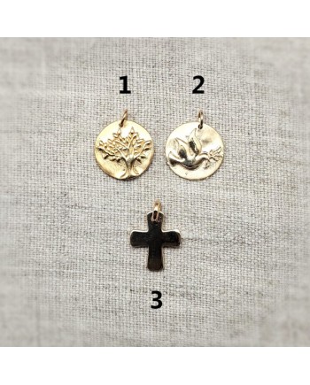 Jonc plaqué or boule souple – Cadeau communion & baptême