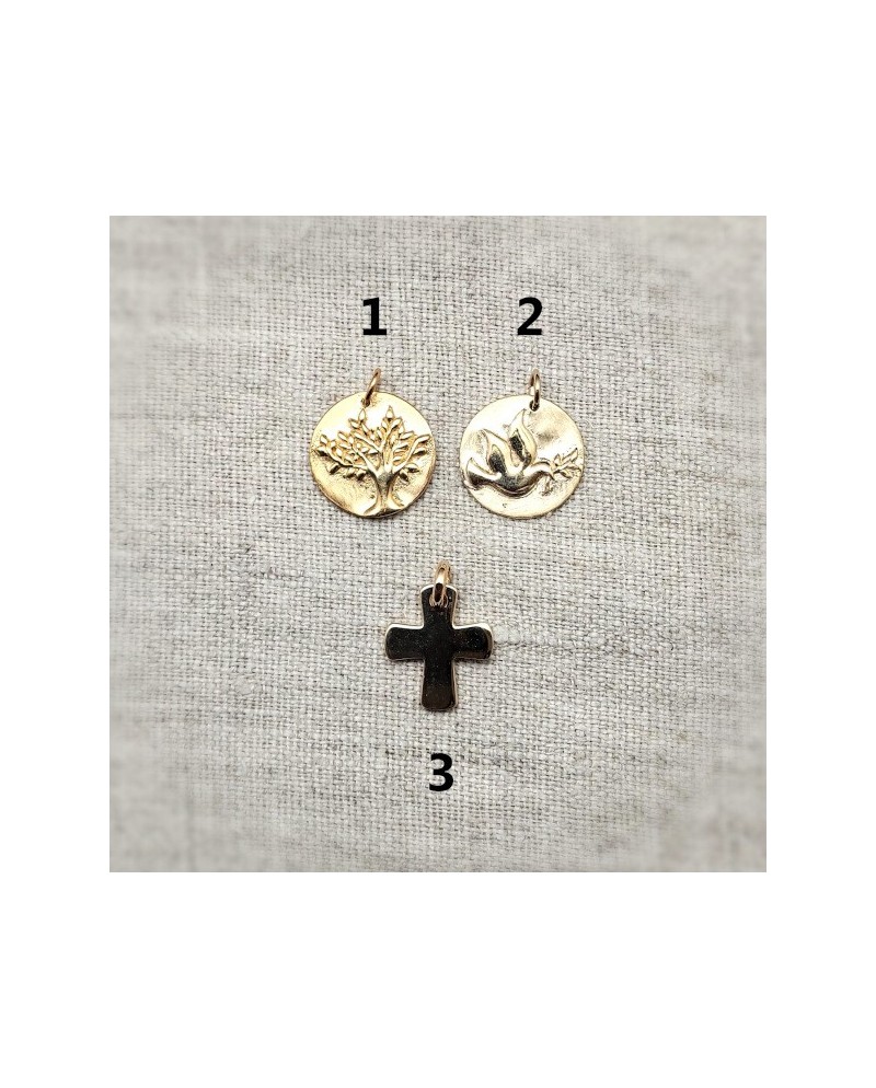 Jonc plaqué or boule souple – Cadeau communion & baptême