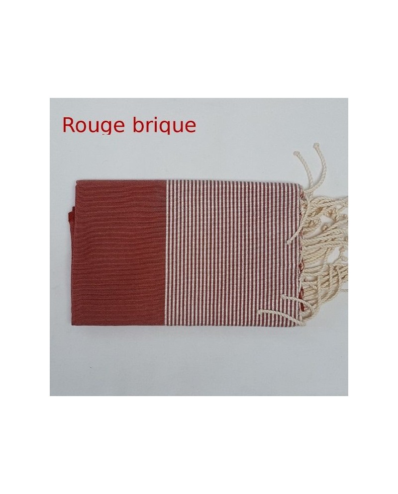 fout rouge brique rayure lurex
