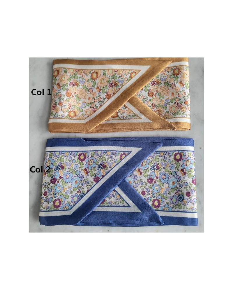 Foulard long tour de cou femme – Accessoire cheveux 100 cm