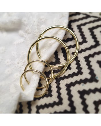 Gamme de créoles à clip 3 tailles en Argent ou Doré, clip ressort. 